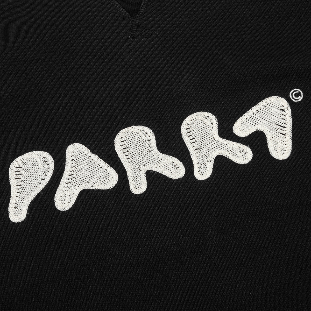 Blob Logo Crew Neck Sweatshirt - Washed Black