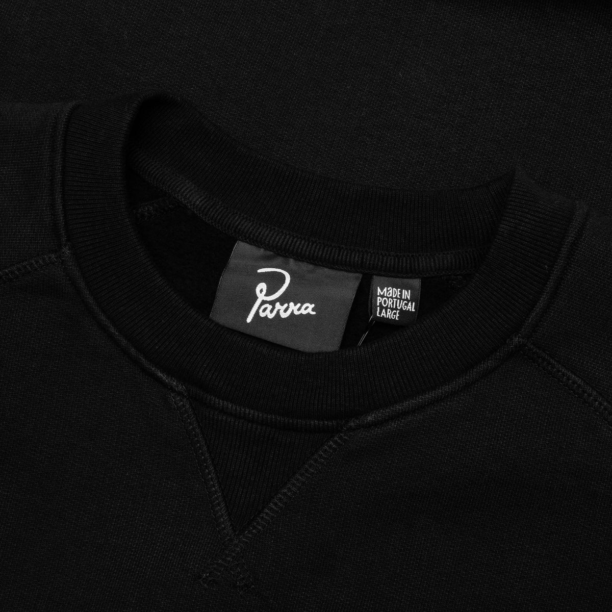 Blob Logo Crew Neck Sweatshirt - Washed Black