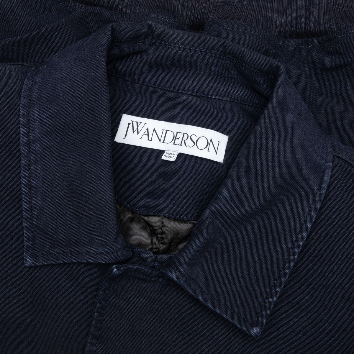 Cotton Canvas Blouson - Navy