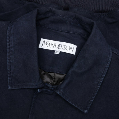 Cotton Canvas Blouson - Navy