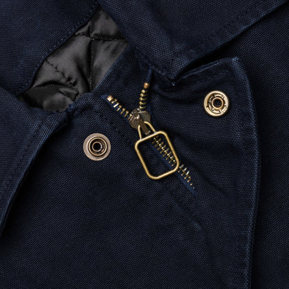 Cotton Canvas Blouson - Navy