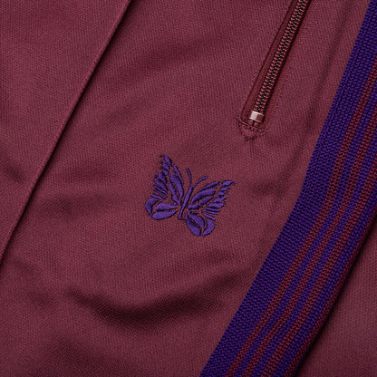 Boot-Cut Track Pant Poly Smooth - Wine