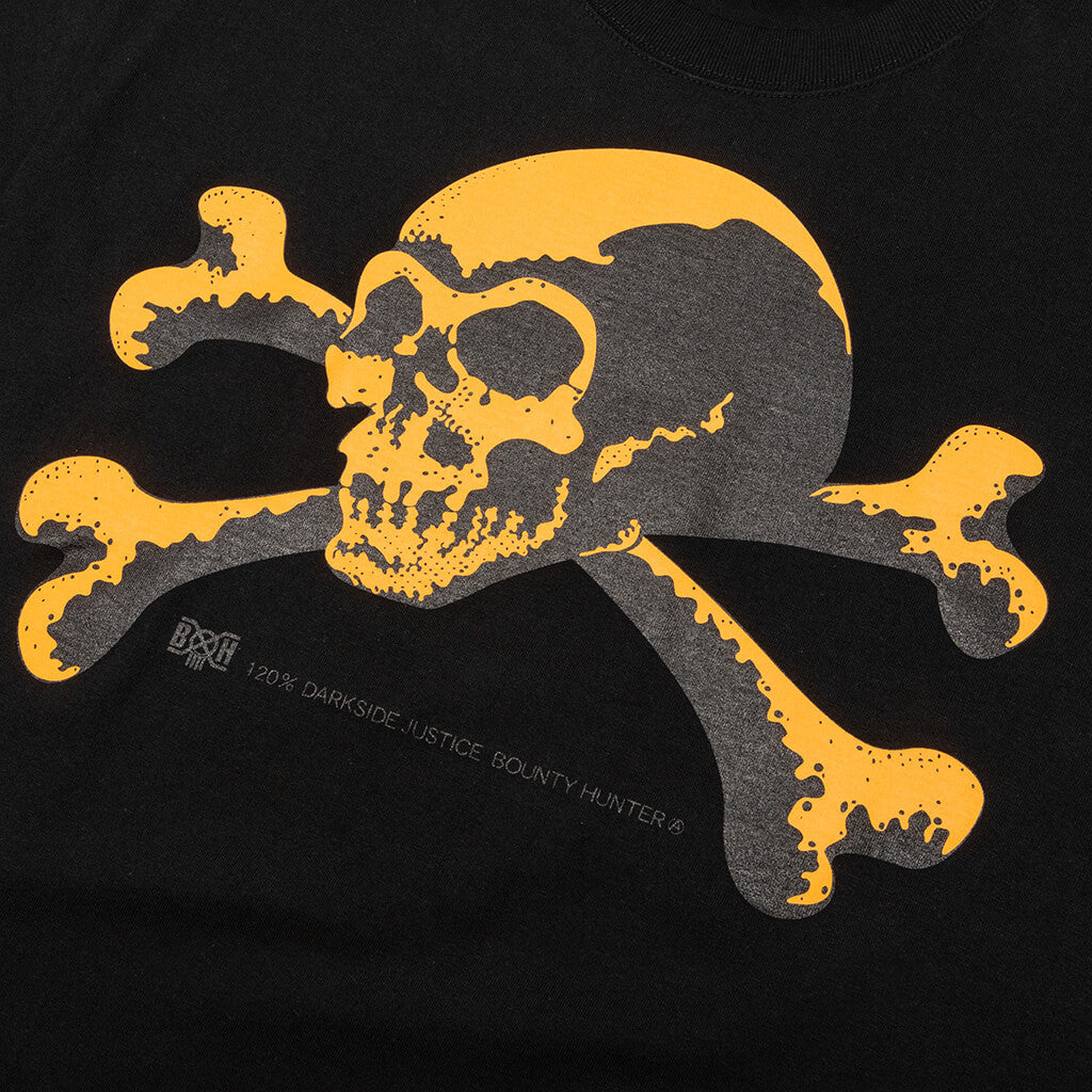 BxH Old Skull Black Tee - Black/Yellow