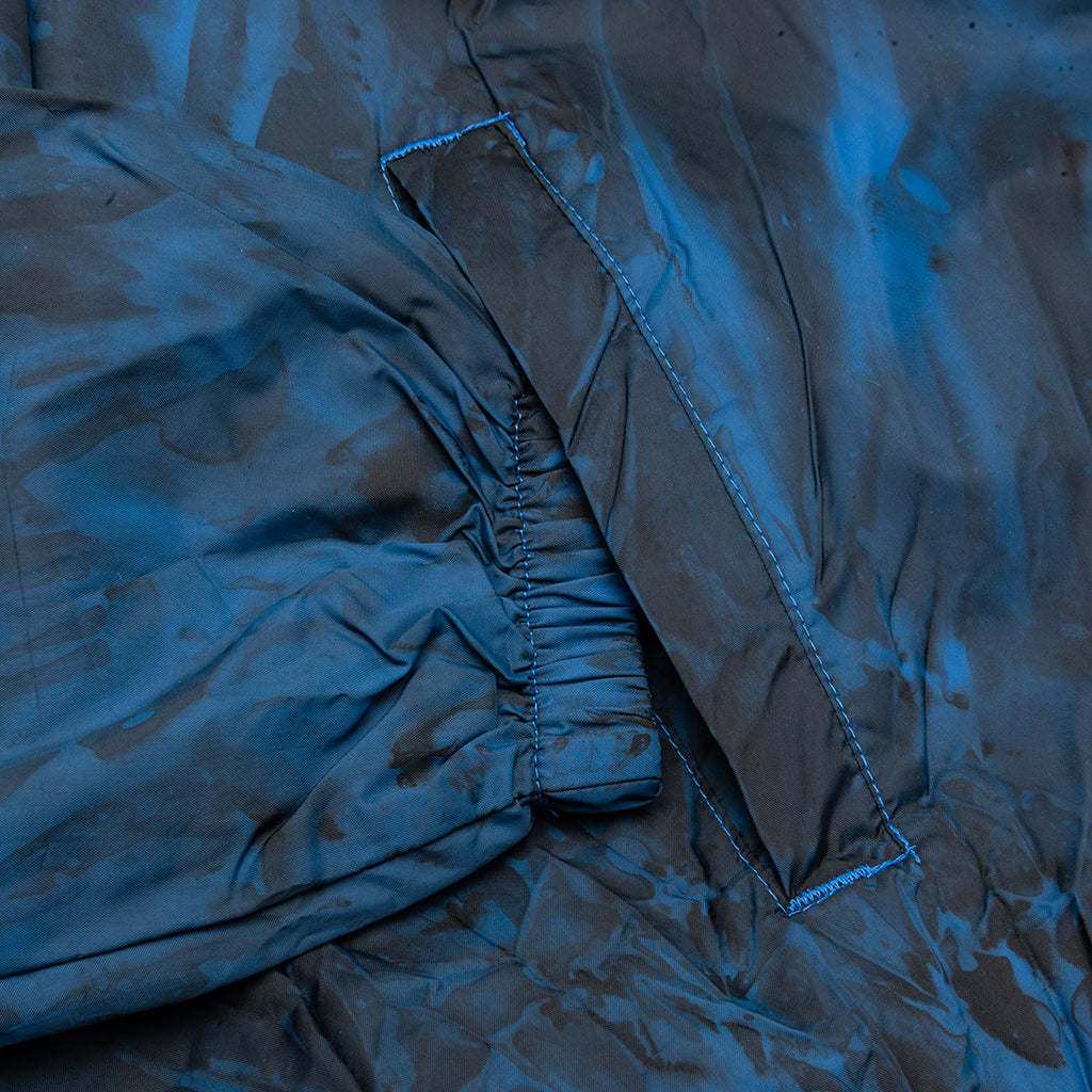 Tie Dye Coach Jacket - Blue/Black