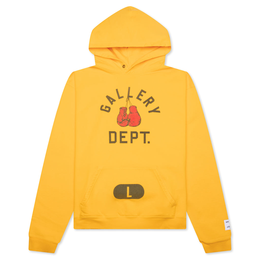 Boxing Merch Hoodie - Gold Yellow