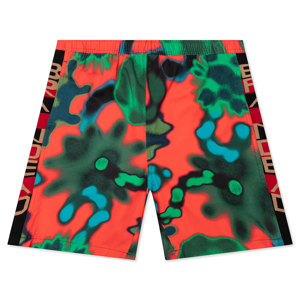 Amoeba Watercolor Beach Short - Green