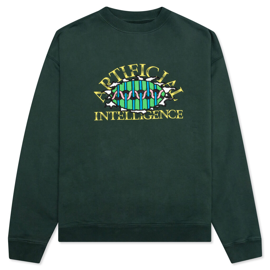 Artificial Intelligence Crewneck Sweatshirt - Forest Green