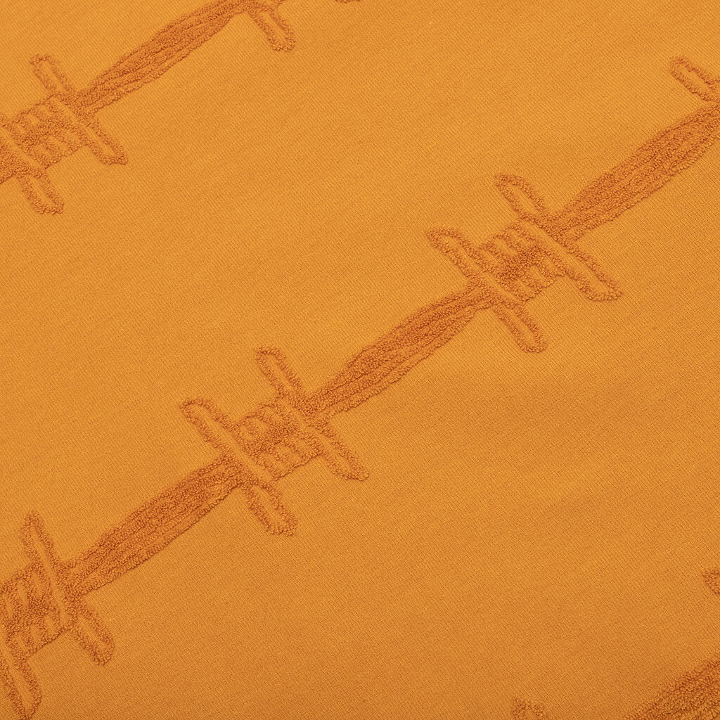 Barbed Wire Burnout L/S Tee - Orange