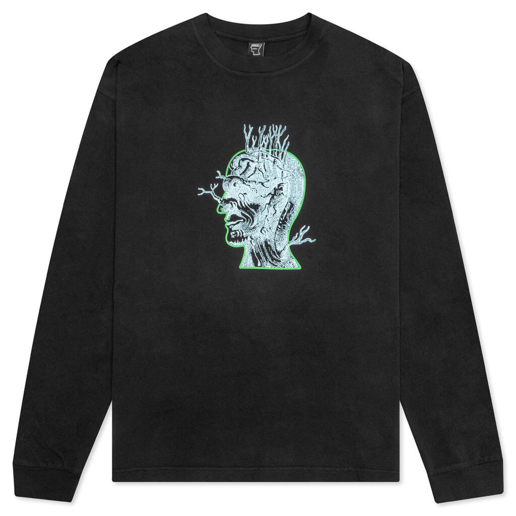 Brain Roots L/S Tee - Black