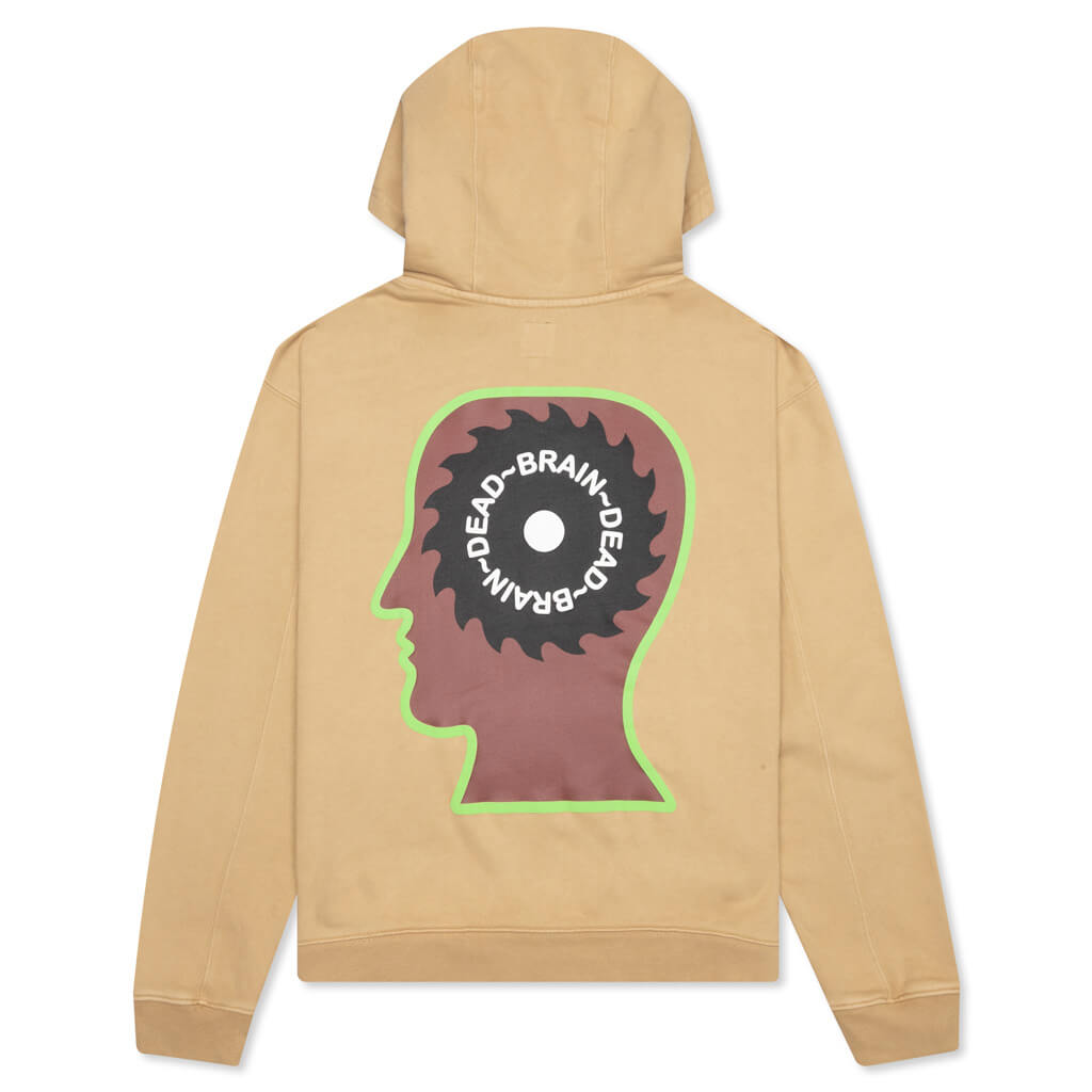 Braino Draino Hooded Sweatshirt - Tan