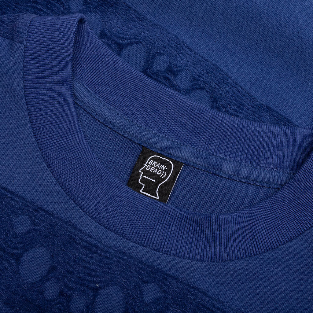 Bubble Burnout T-Shirt - Navy