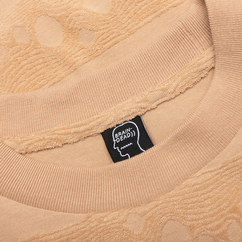 Bubble Burnout T-Shirt - Peach