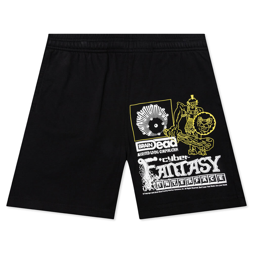 Cyber Fantasy Heavyweight Jersey Short - Washed Black