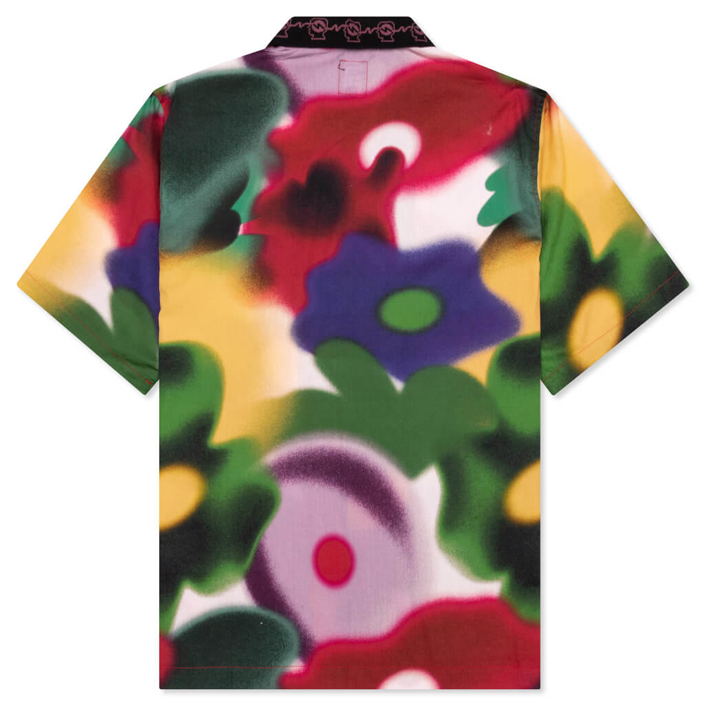 Floral Watercolor Button Down - Yellow