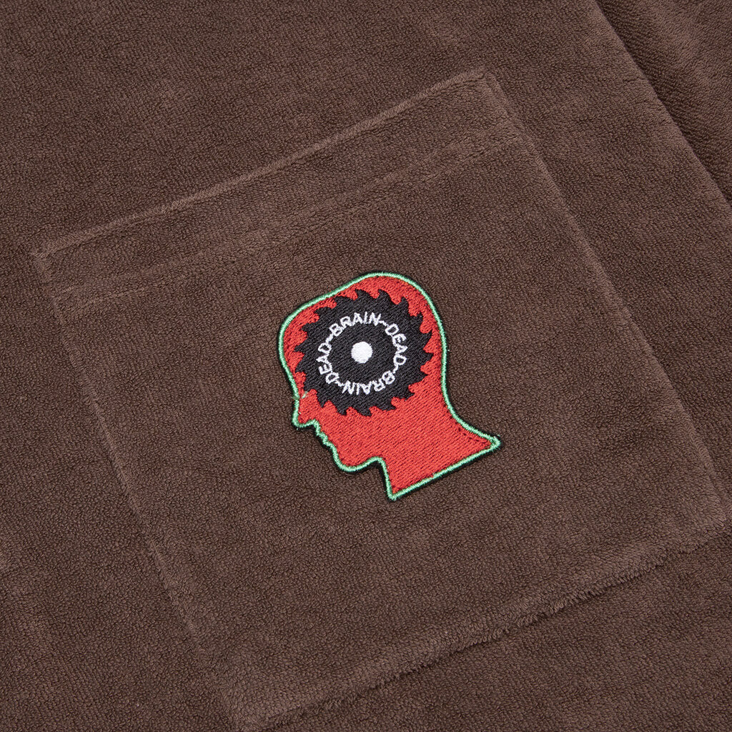 Half Zip Racing Shirt - Brown