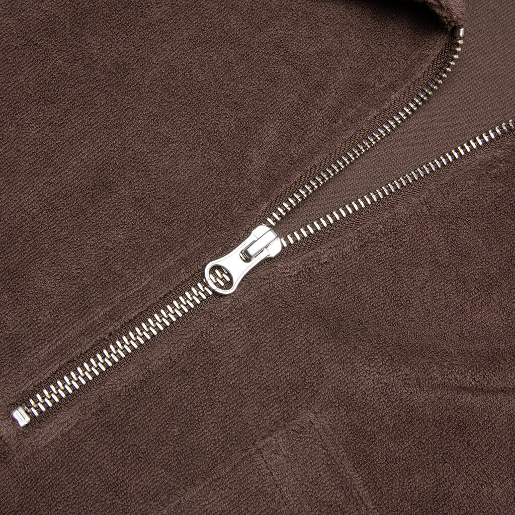 Half Zip Racing Shirt - Brown