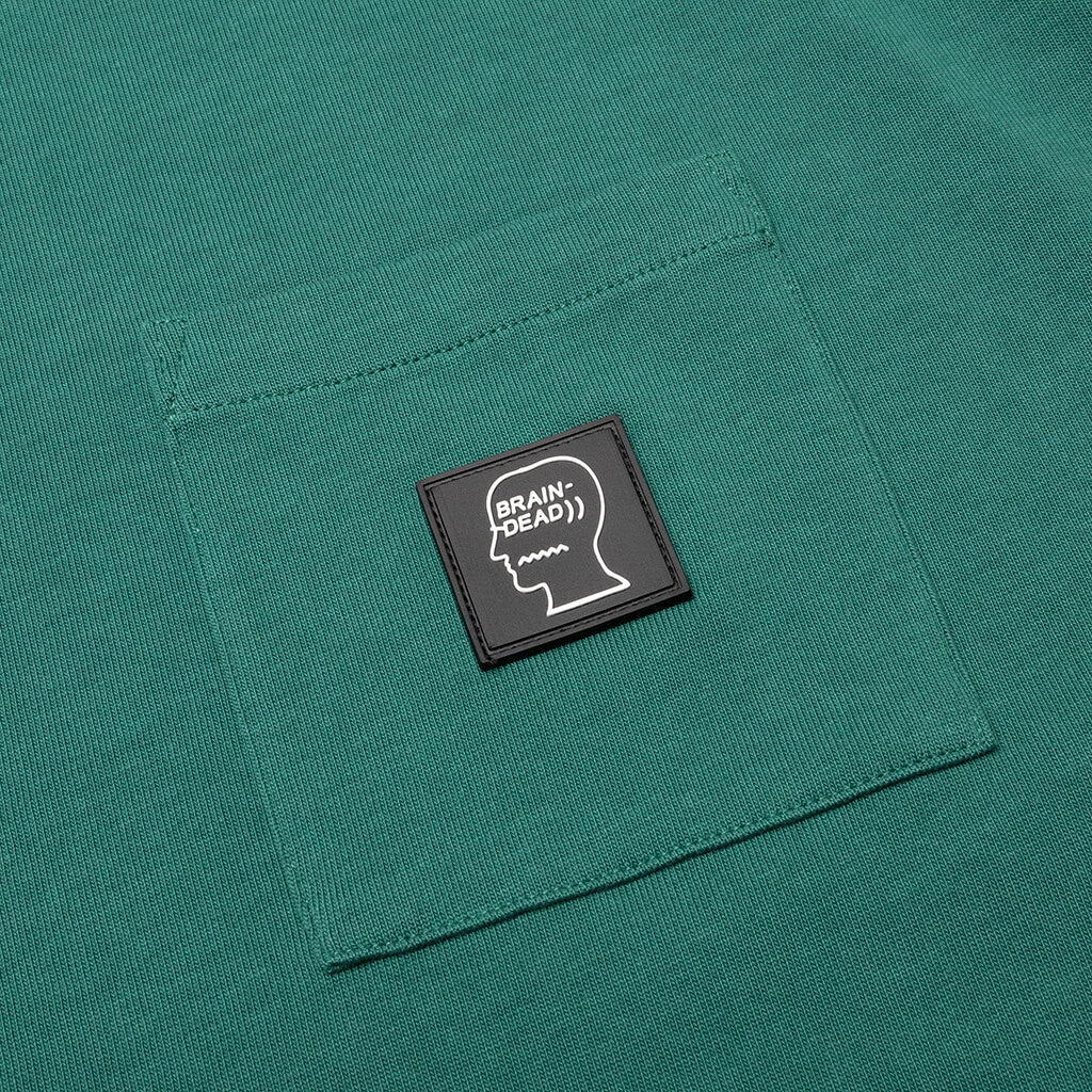 Heavyweight Jersey Mockneck Pocket Shirt - Green