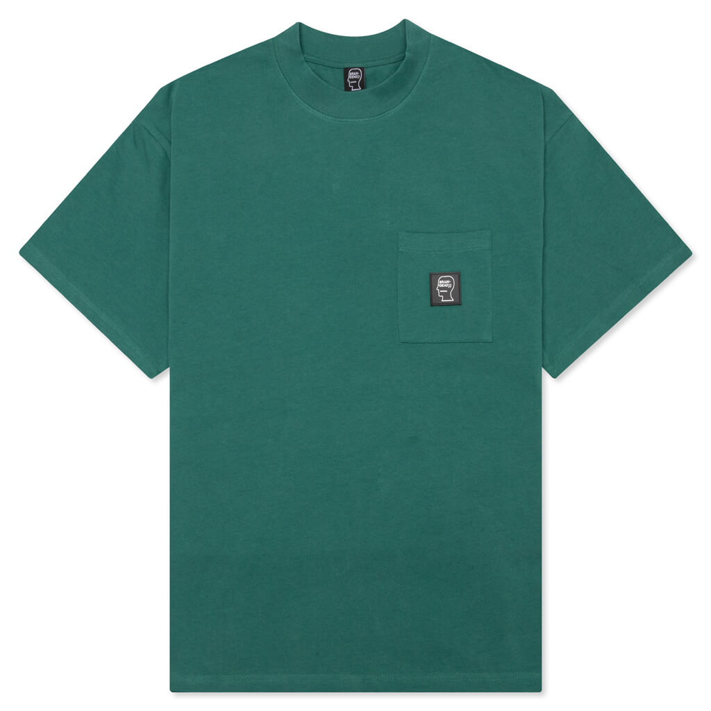 Heavyweight Jersey Mockneck Pocket Shirt - Green