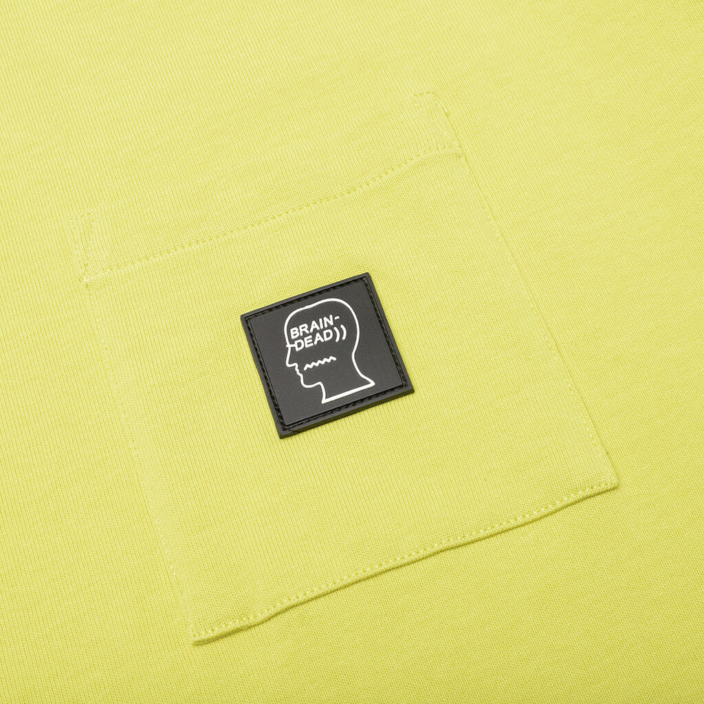 Heavyweight Jersey Mockneck Pocket Shirt - Yellow