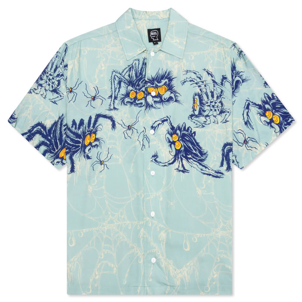 Horfee Spiders Rayon Shirt - Light Blue