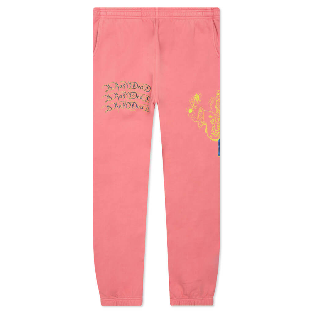 Jazz Flute Sweatpant - Coral