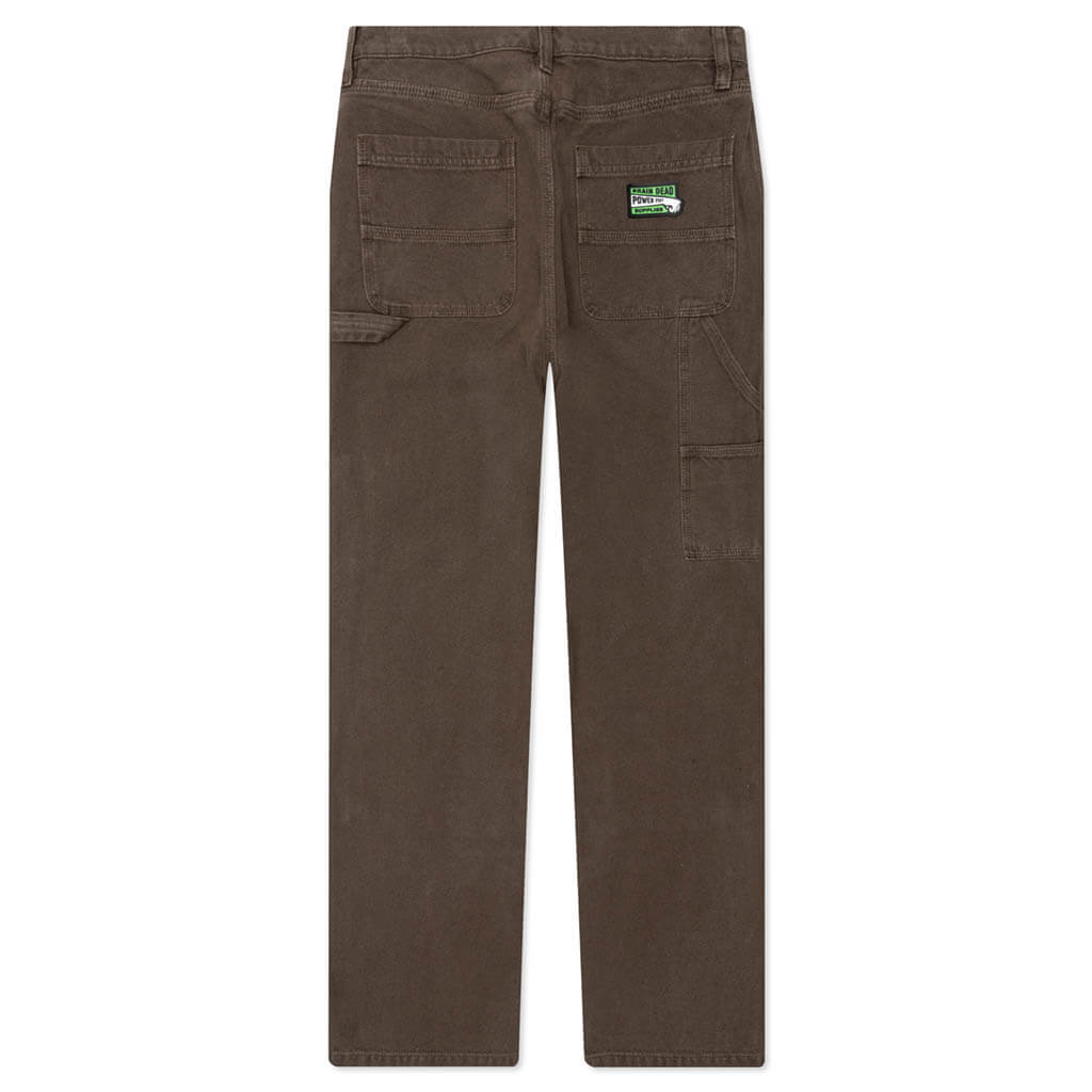 Double Knee Utility Pant - Brown