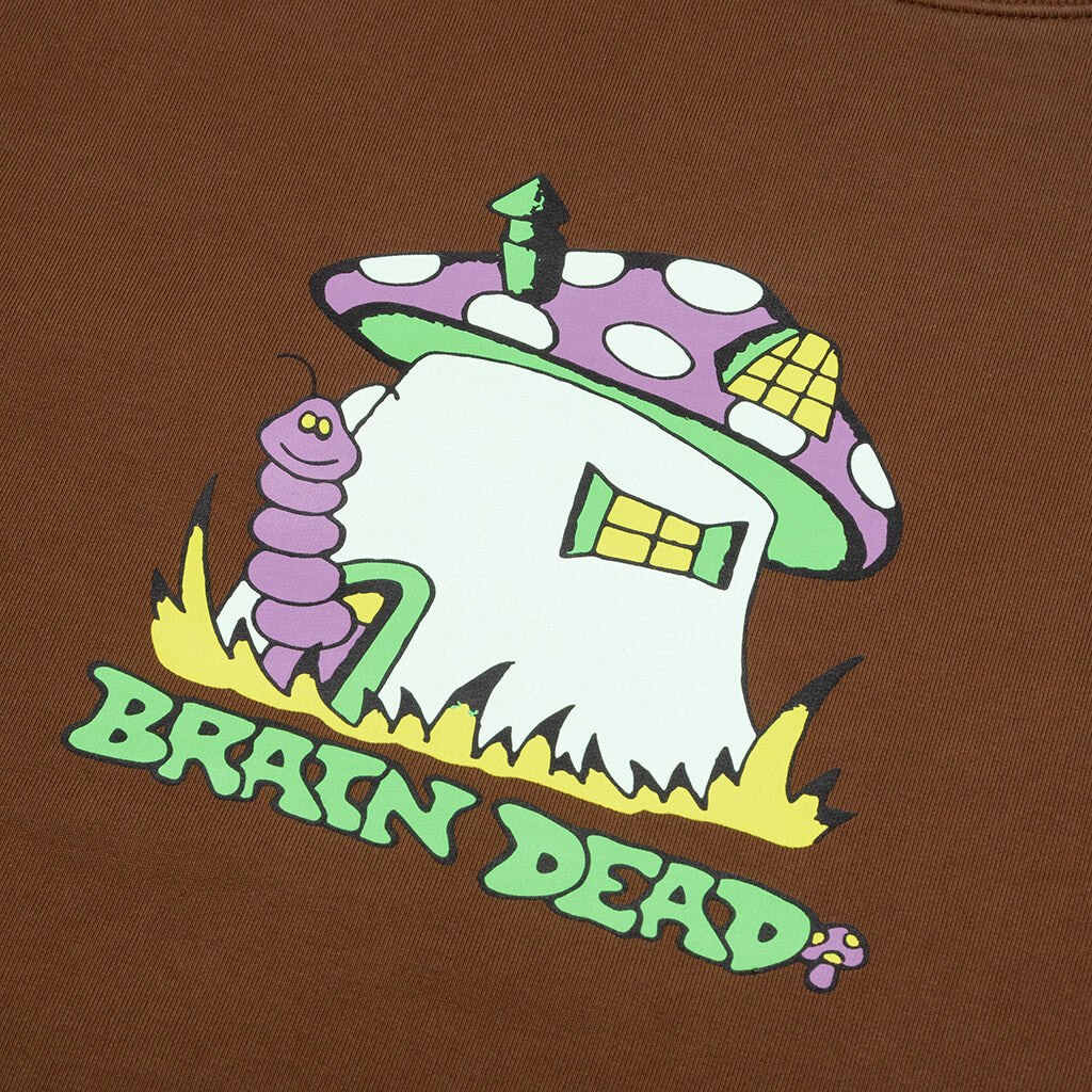 Mushroom House Crewneck - Brown