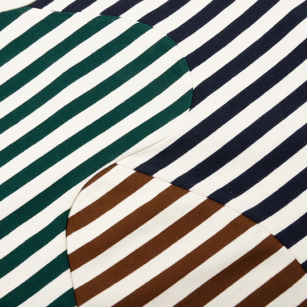 Organic Paneled Stripe Shirt - Natural