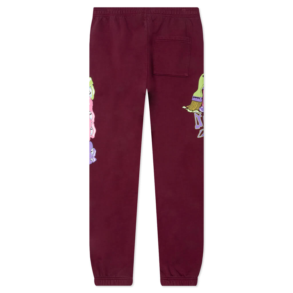 Paintman Sweatpant - Burgundy