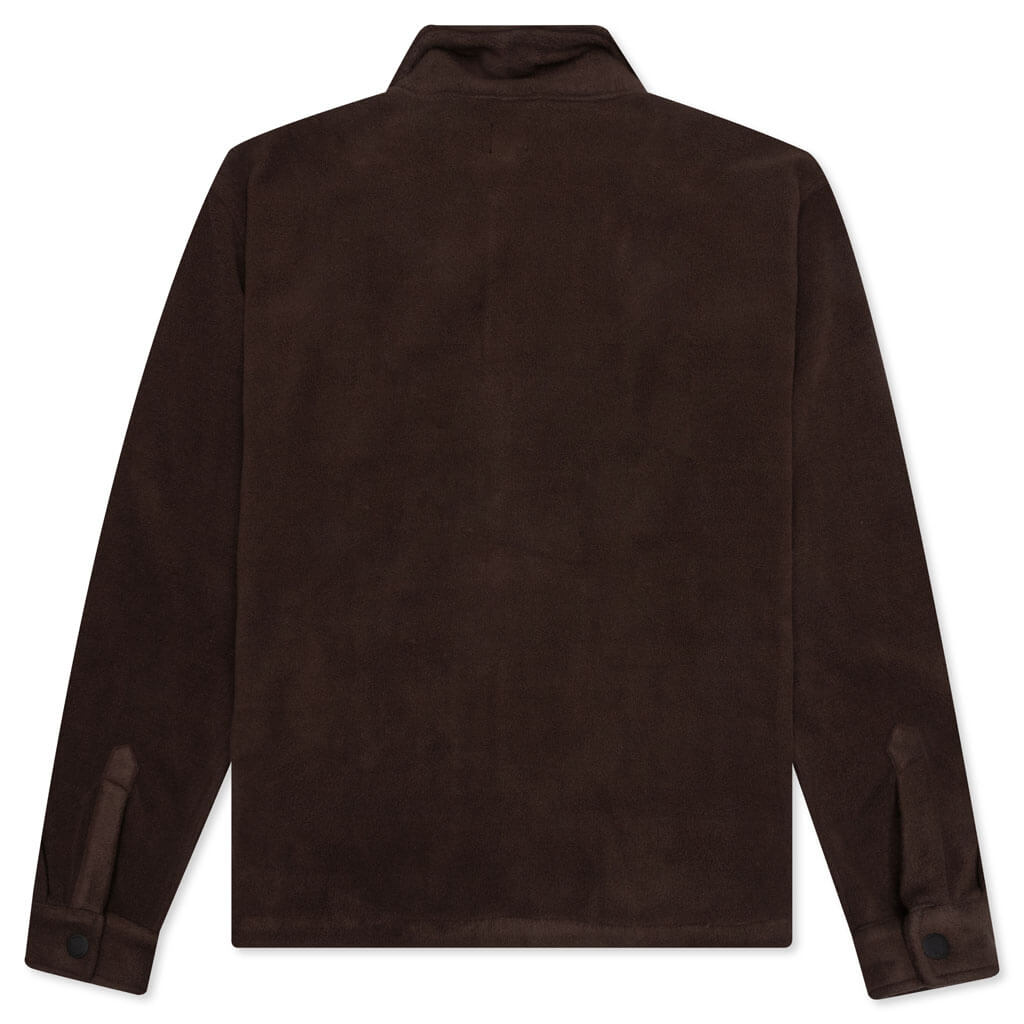 Polar Fleece Climber Shirt - Chocolate