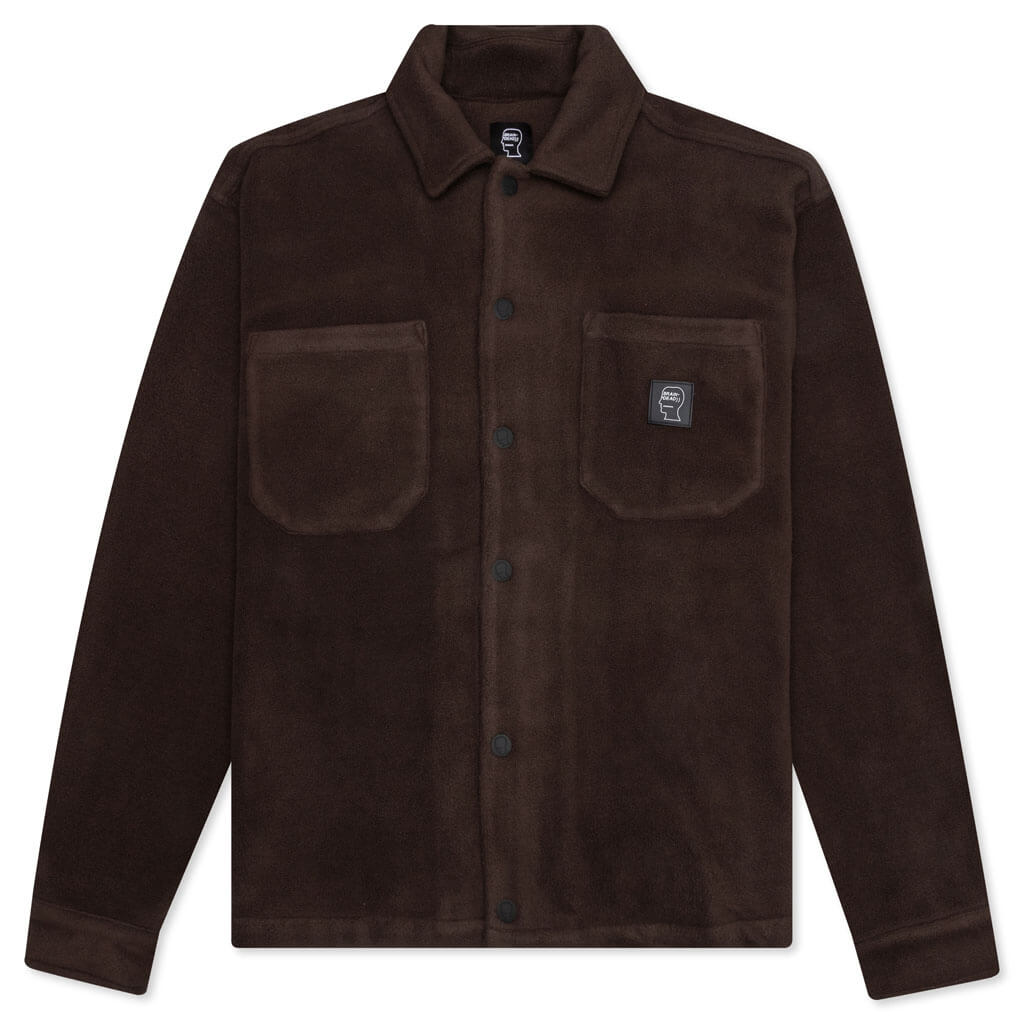 Polar Fleece Climber Shirt - Chocolate