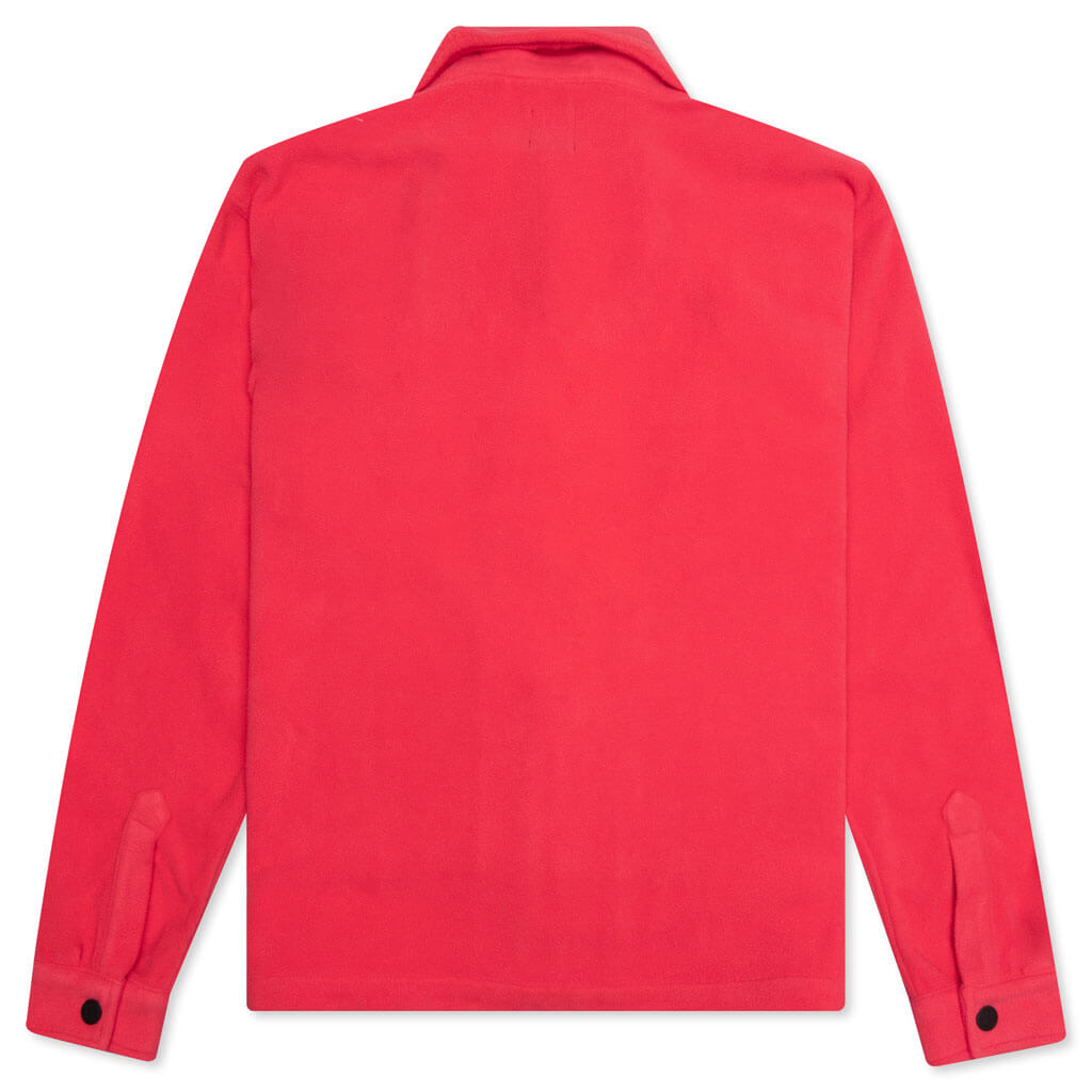 Polar Fleece Climber Shirt - Coral