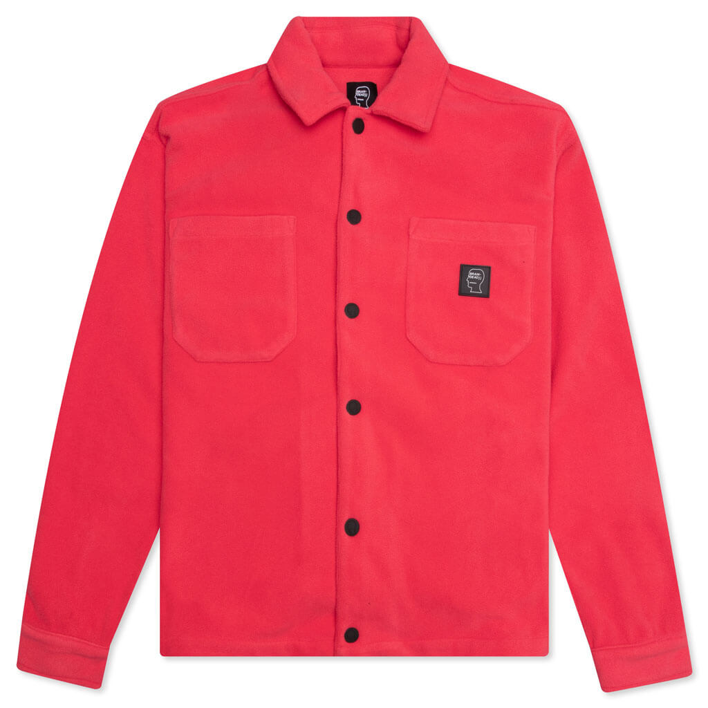 Polar Fleece Climber Shirt - Coral