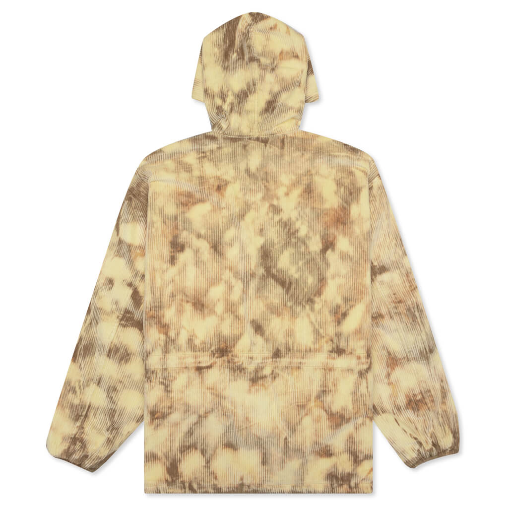 Hooded Corduroy Racing Jacket - Cream