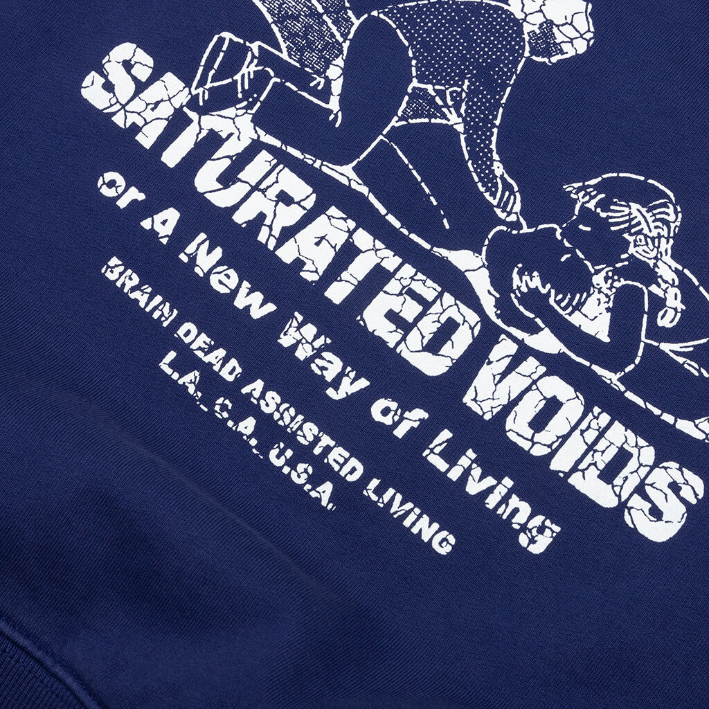Saturated Voids Crewneck - Vintage Wash Blue