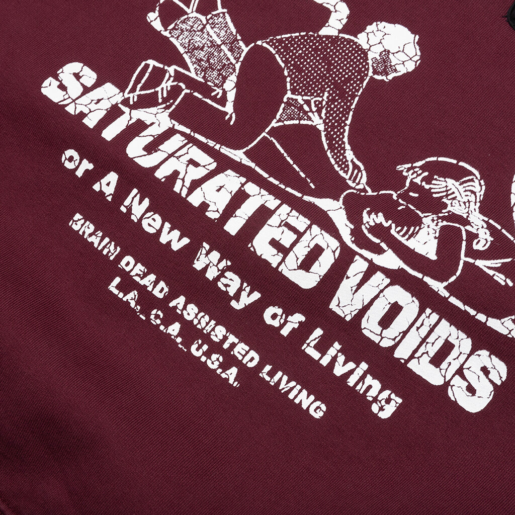 Saturated Voids Crewneck - Vintage Wash Burgundy