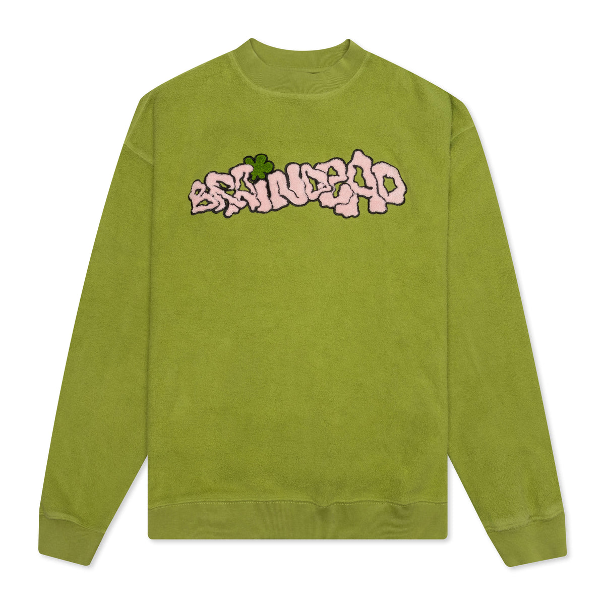 Slime Reverse Fleece Crewneck - Apple