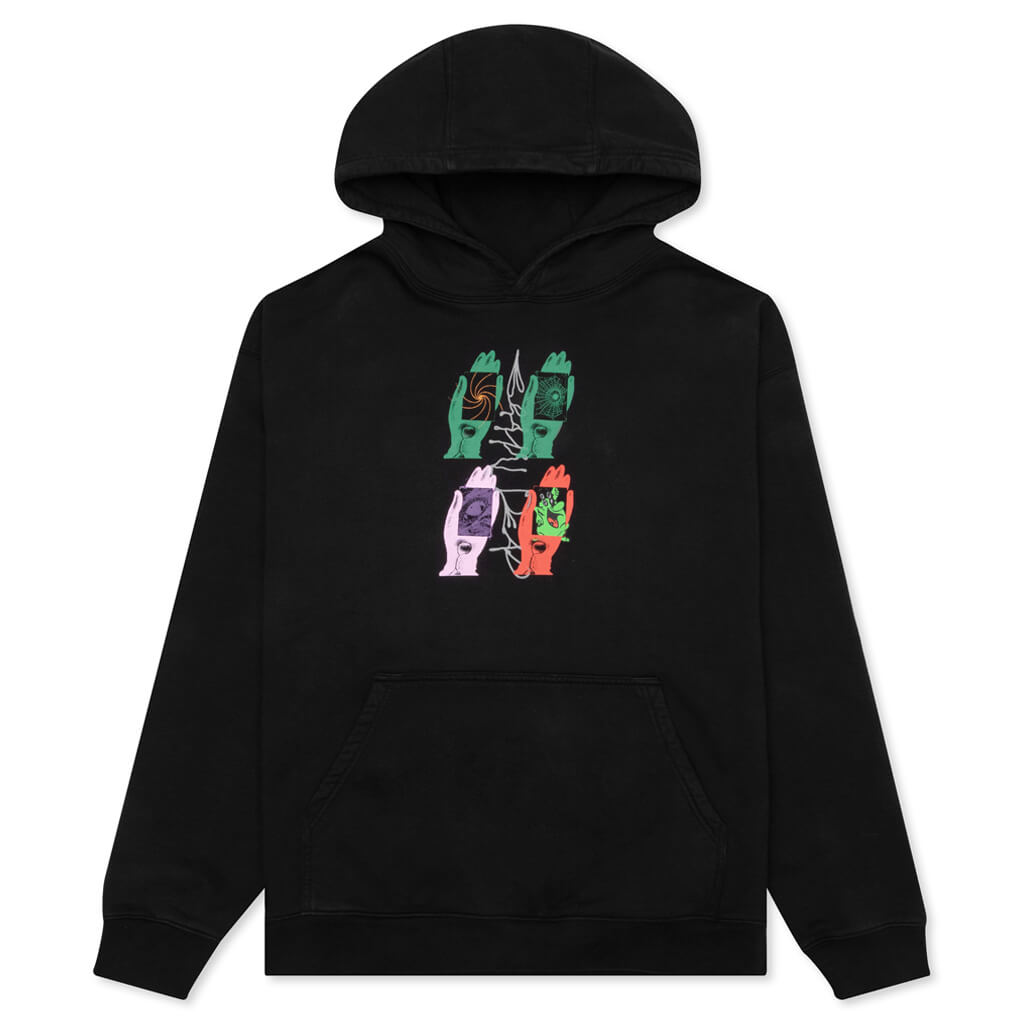 Throwing Hands Hooded Sweatshirt - Black