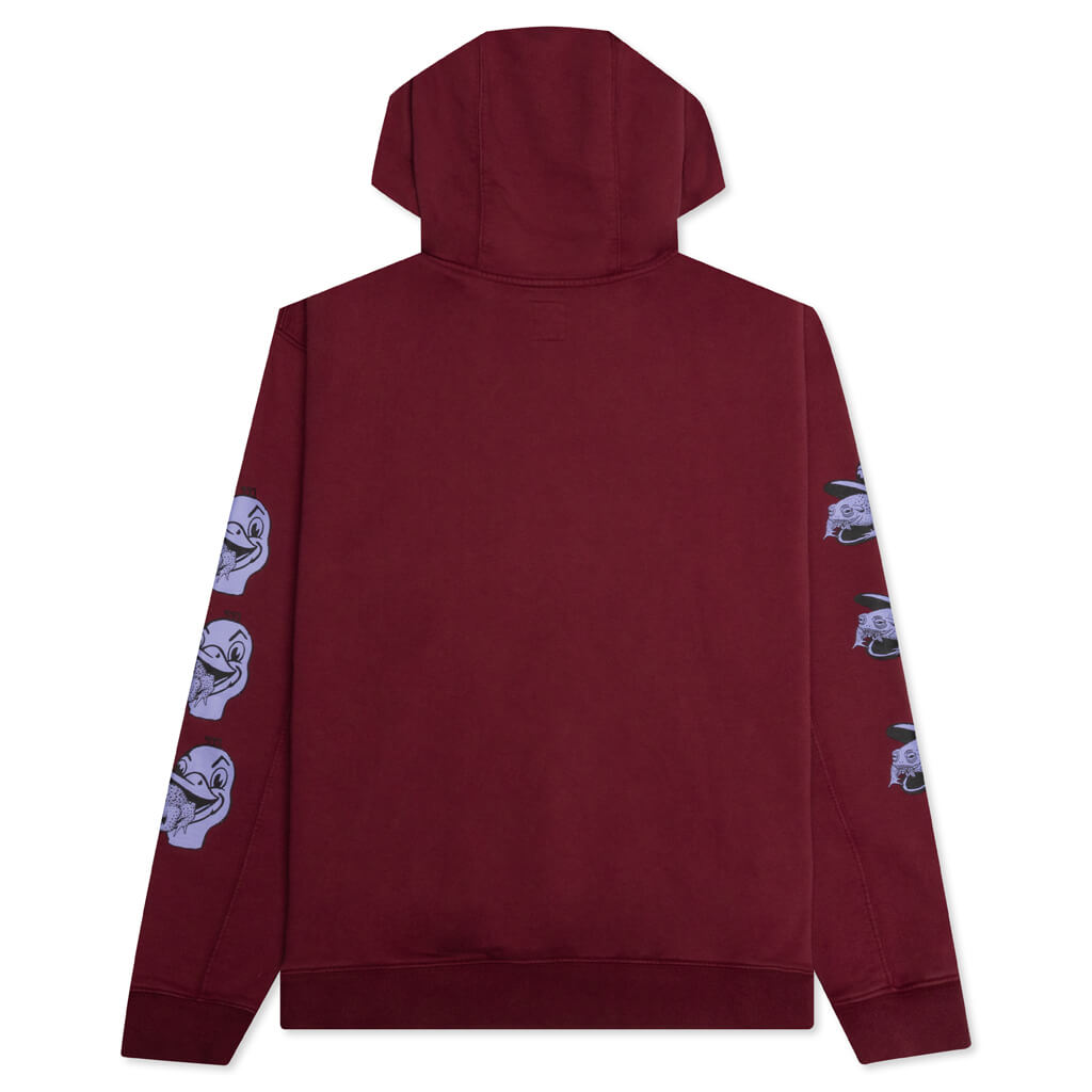 Toad Licker Hooded Sweatshirt - Burgundy