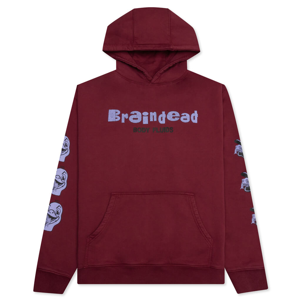 Toad Licker Hooded Sweatshirt - Burgundy
