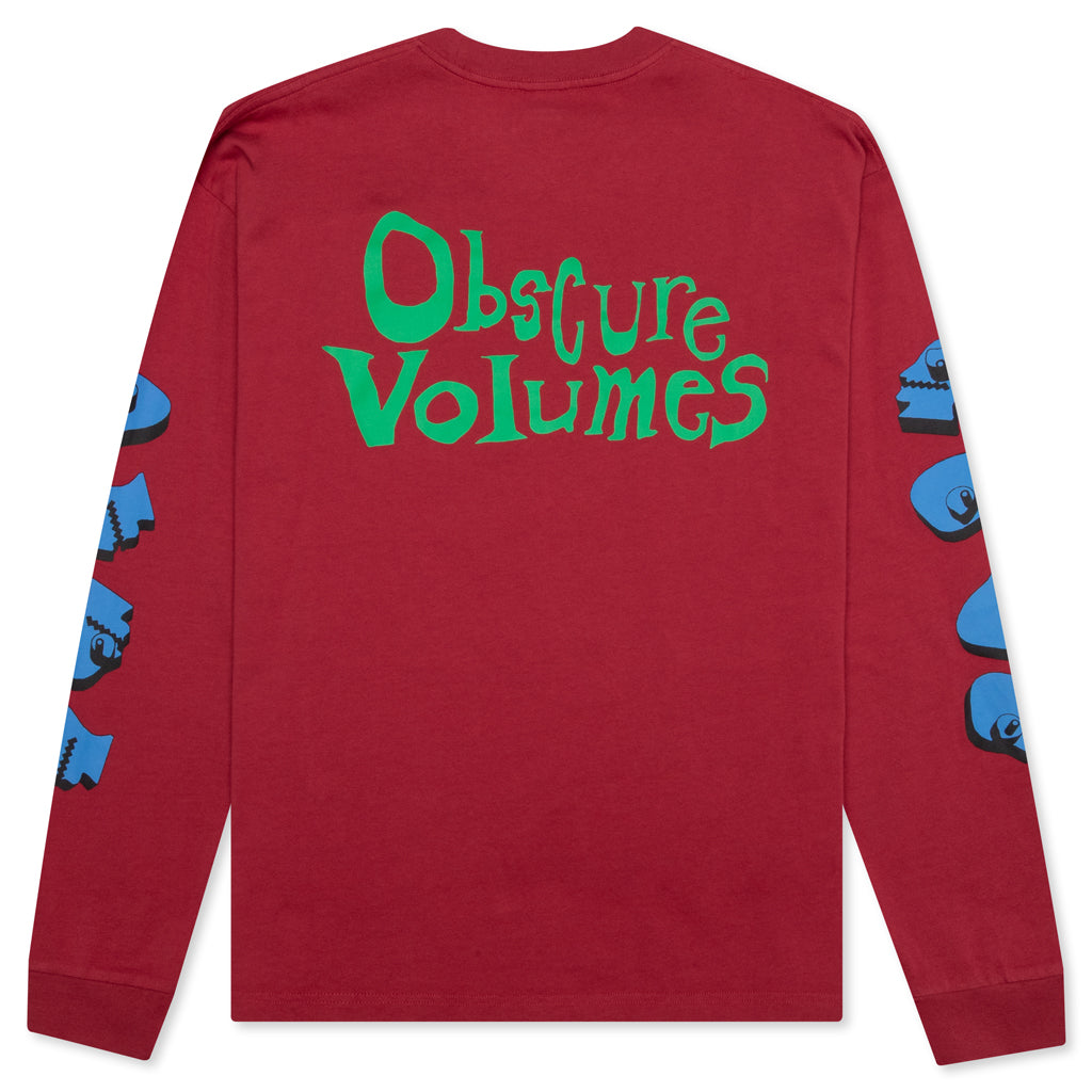 Volume Obscure L/S T-Shirt - Maroon