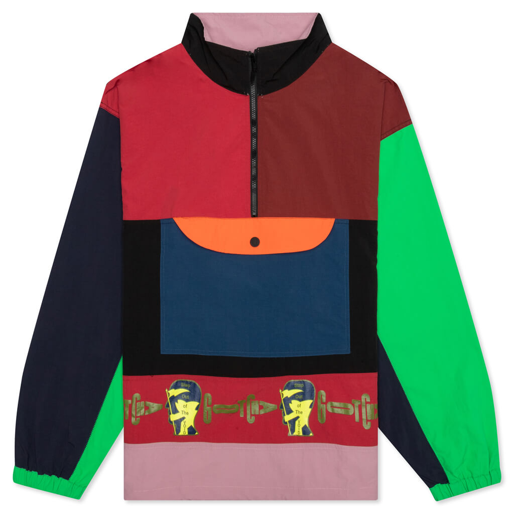 Brain Dead x Gotcha Nylon Half Zip Pullover - Multi