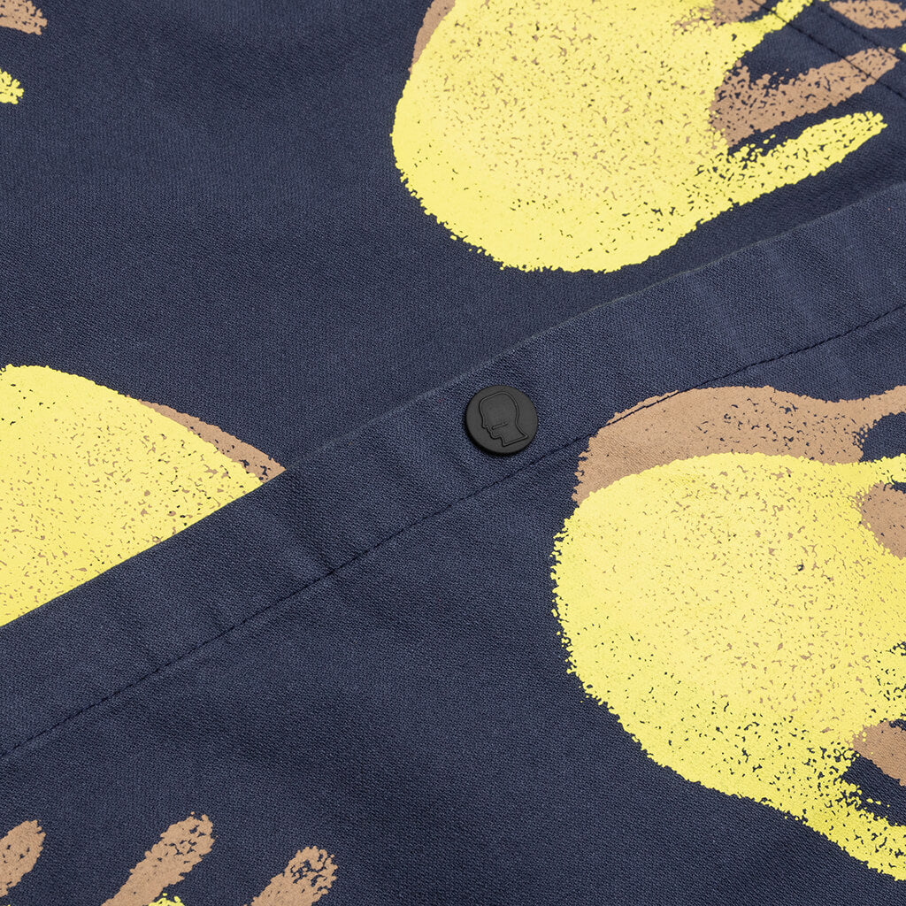Brain Dead x Gotcha Poplin Snap Front Pocket Shirt - Blue