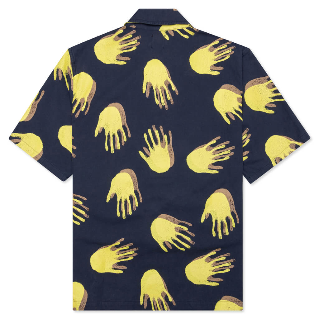 Brain Dead x Gotcha Poplin Snap Front Pocket Shirt - Blue