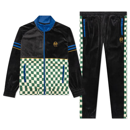 Brain Dead x Sergio Tacchini Velour Tracksuit - Black