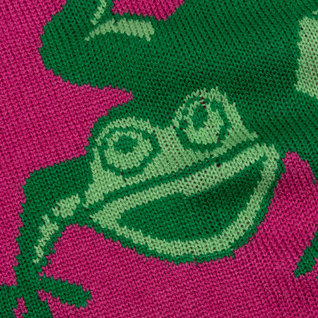 Frogger Sweater - Fuchsia