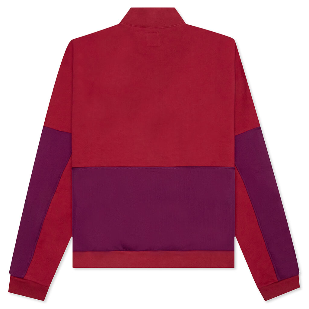 Gastromaniac Overlay Half Zip Fleece - Maroon