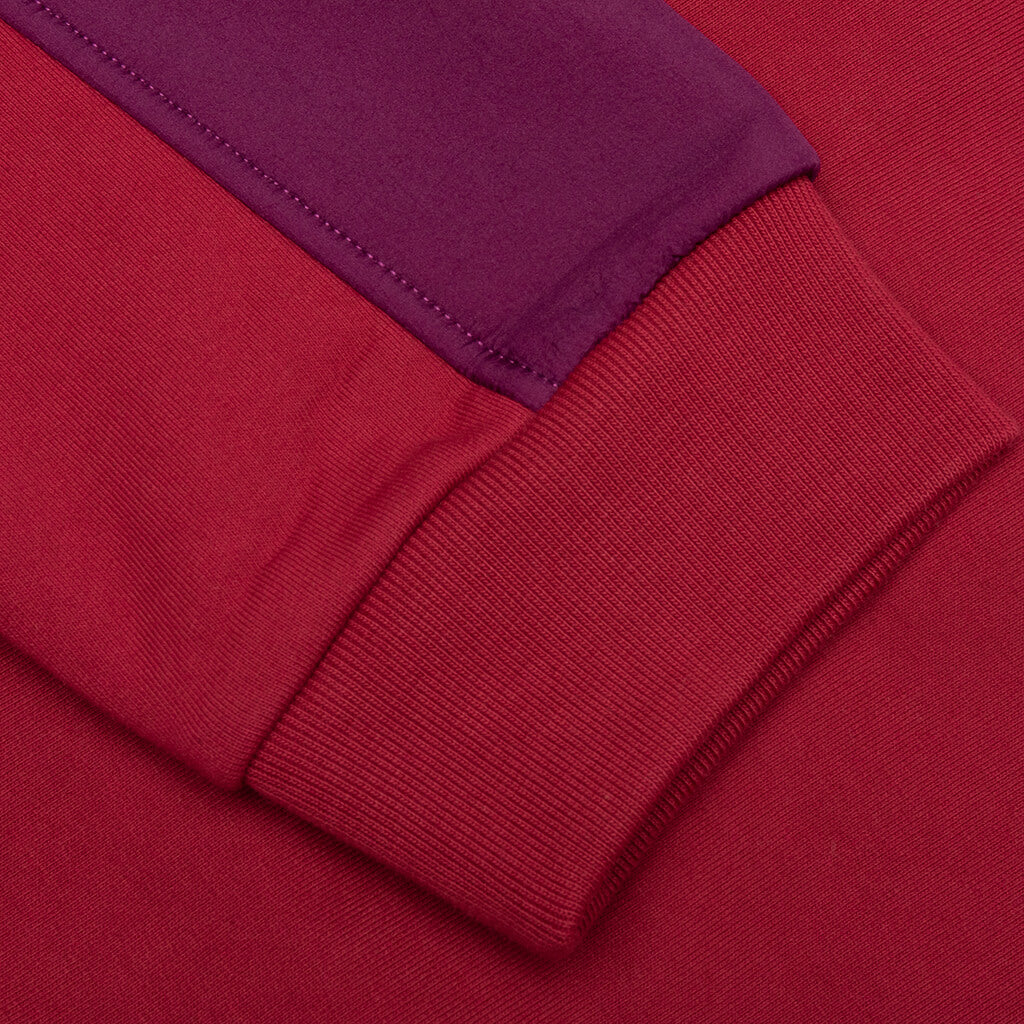 Gastromaniac Overlay Half Zip Fleece - Maroon