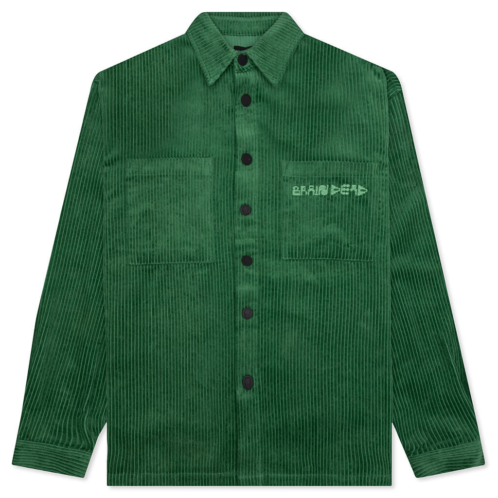 Trademark Wide Wale Snap Shirt - Green