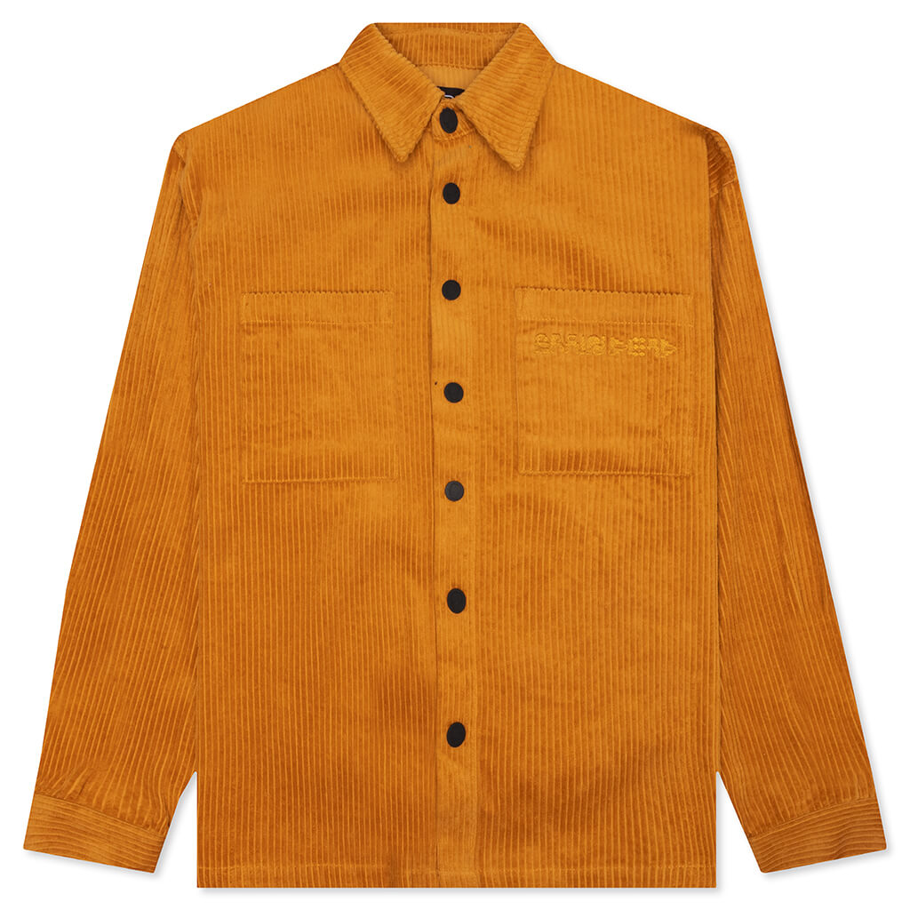 Trademark Wide Wale Snap Shirt - Terracotta
